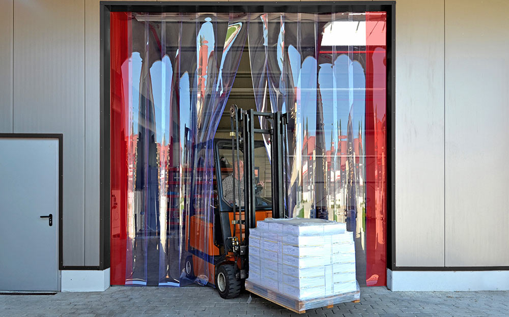PVC Streifenvorhang Industrie Lagerhalle