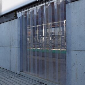 PVC Streifenvorhang Meterware - 200mm x 2mm transparent